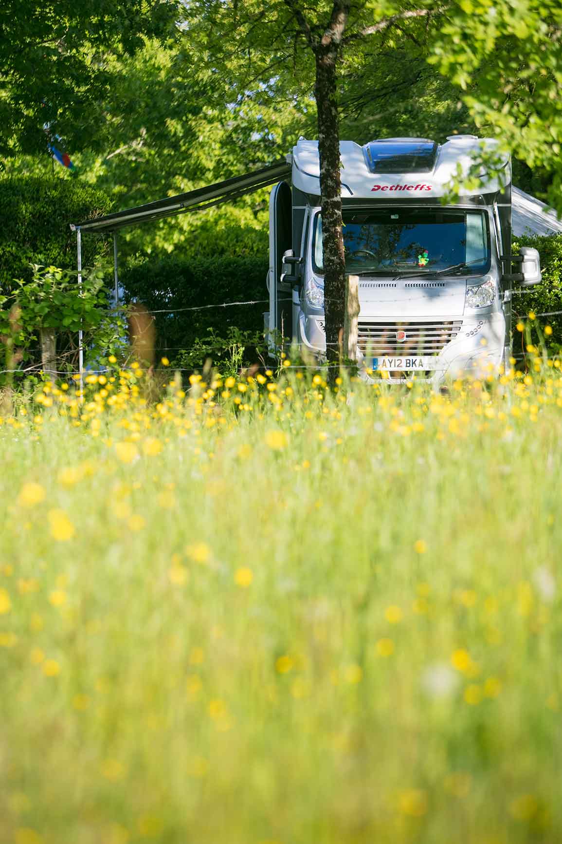 Camping à la campagne en France