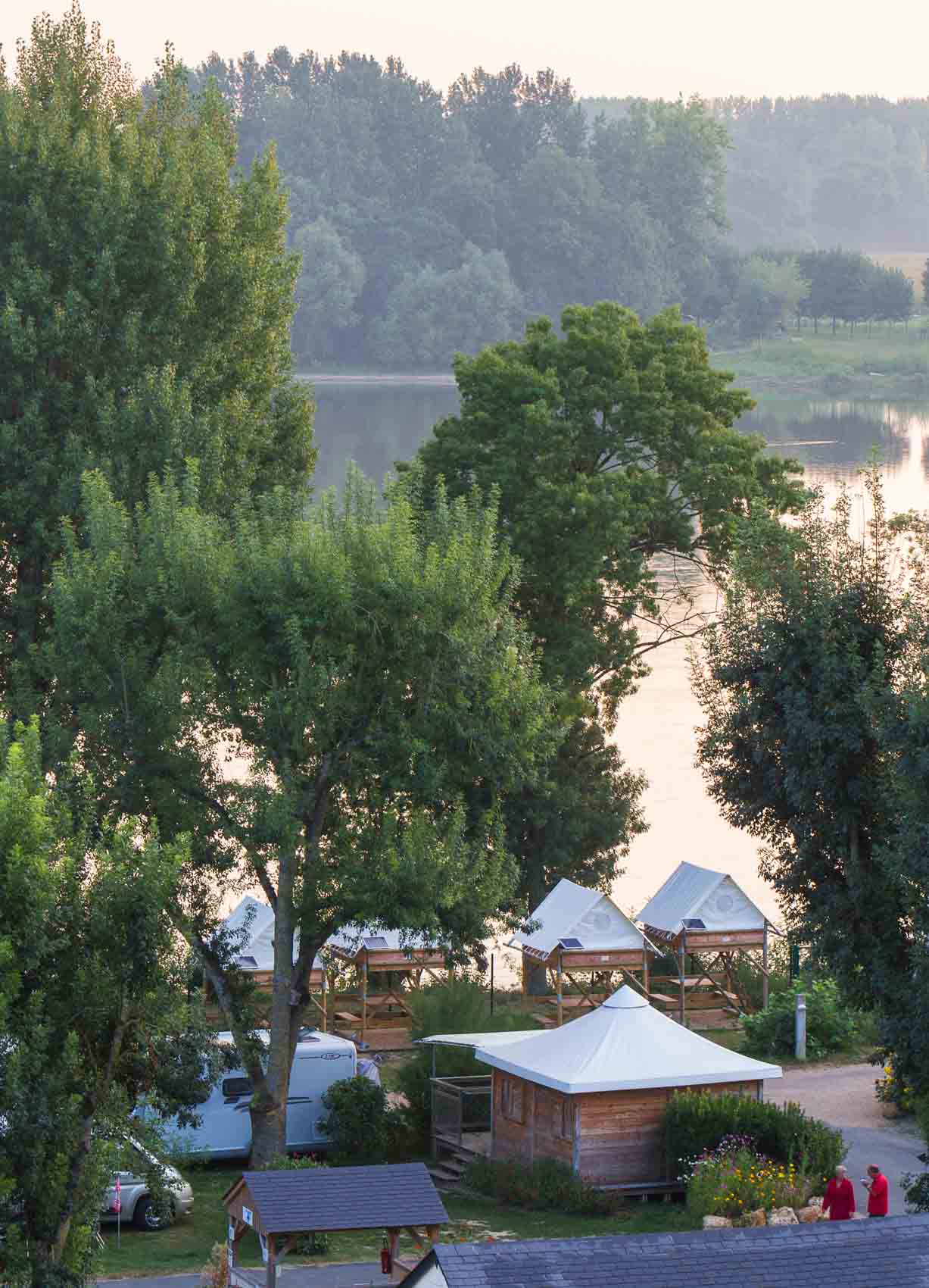 Camping en bord de Loire